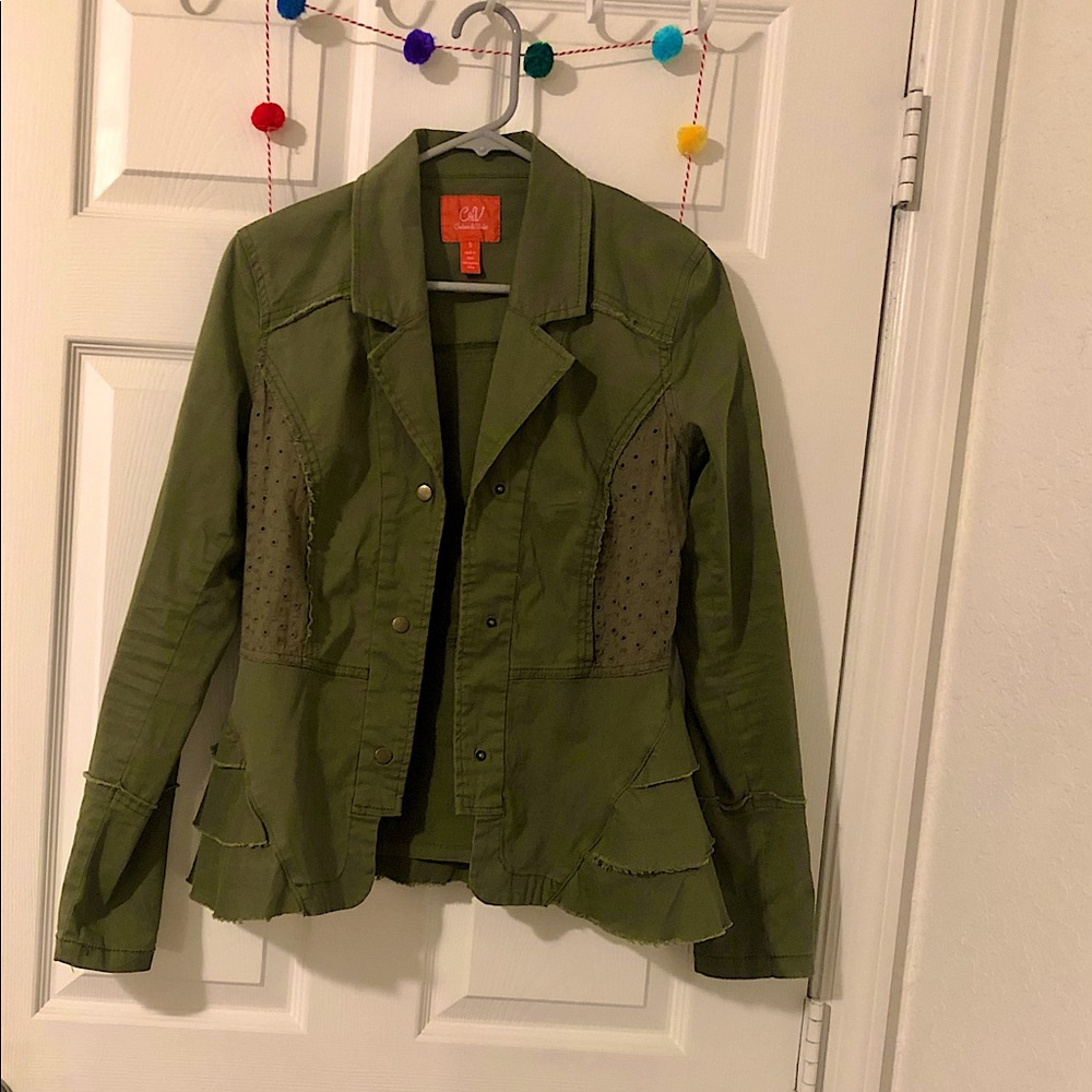 Green statement Jacket; Brand: Chelsea & Violet; size: S